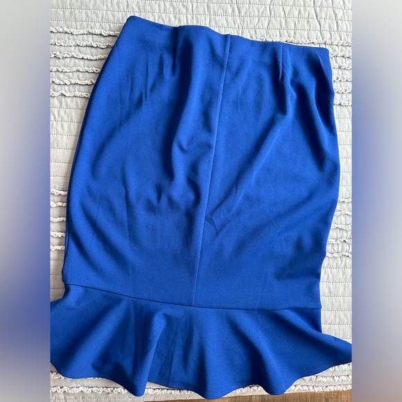 Royal Blue Trumpet Skirt - Picture 2 of 3